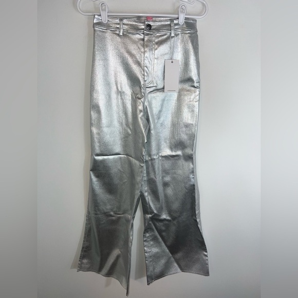 Annie Wear Metallic Wide Leg Pants NEW - Picture 3 of 13
